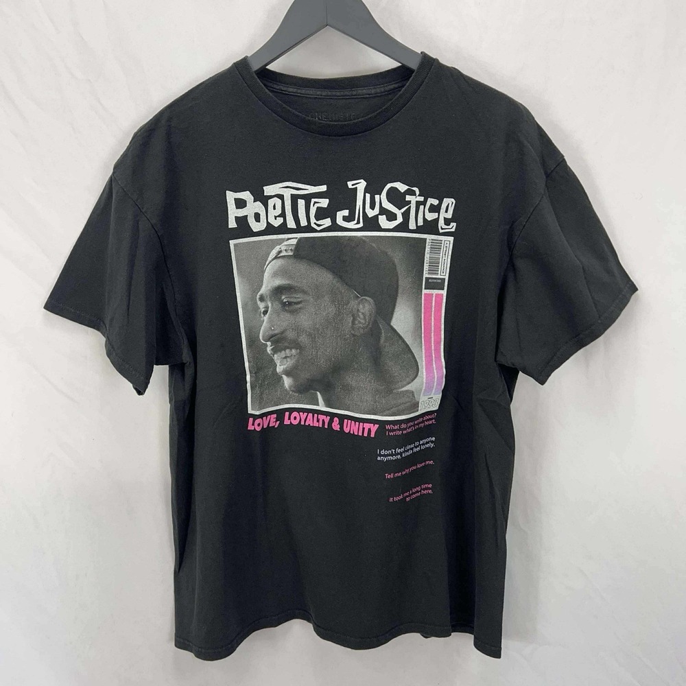2Pac Poetic Justice 90s Style Chemistry T‎ Shirt Large Tupac Unity Love Loyalty